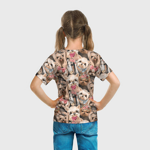 Детская футболка Паттерн йорки / 3D-принт – фото 6