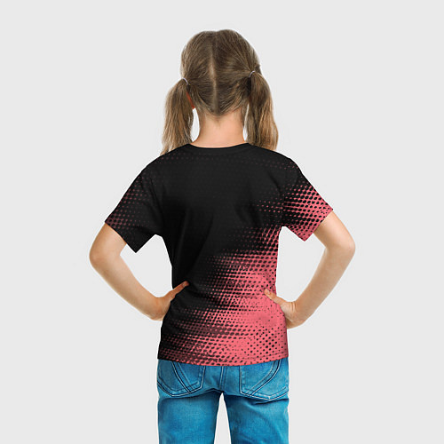 Детская футболка LALAFANFAN - РОЗОВАЯ - Абстракция / 3D-принт – фото 6
