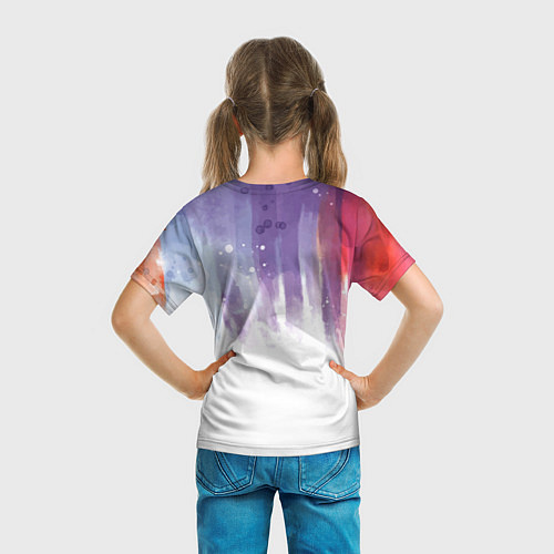 Детская футболка Прекрасная роза / 3D-принт – фото 6