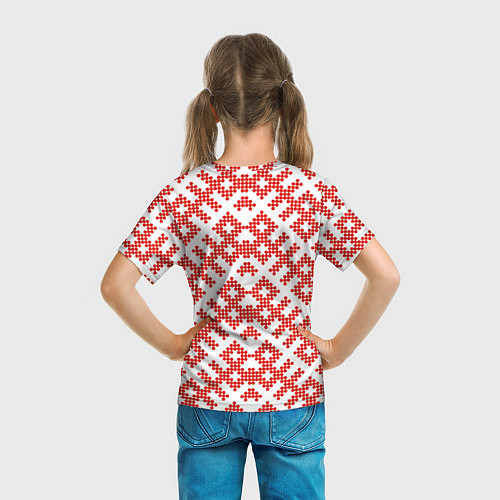 Детская футболка Славянский орнамент этнический узор / 3D-принт – фото 6