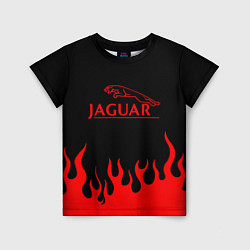 Футболка детская Jaguar, Ягуар огонь, цвет: 3D-принт