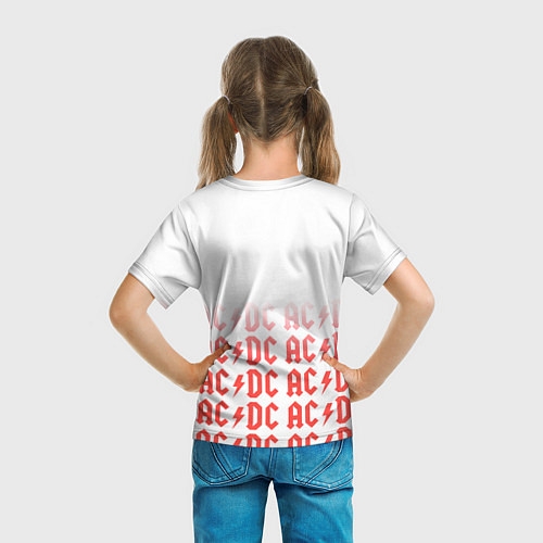 Детская футболка Acdc Паттерн / 3D-принт – фото 6
