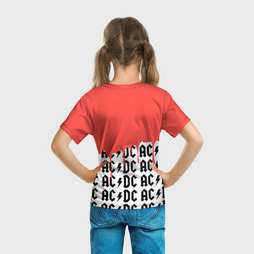Детская футболка Ac dc rock / 3D-принт – фото 6