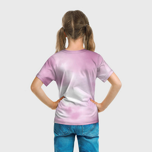 Детская футболка Tie-dye Pink / 3D-принт – фото 6