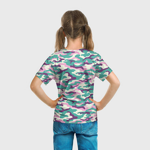 Детская футболка Камуфляж Модный / 3D-принт – фото 6