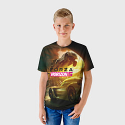 Футболка детская Forza Horizon 5 - crazy race, цвет: 3D-принт — фото 2
