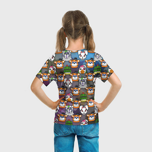 Детская футболка Фредди, Рокси, Ванни, Чика и Монтгомери / 3D-принт – фото 6