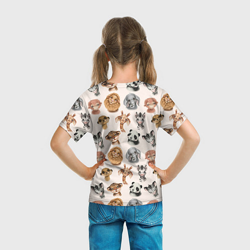 Детская футболка Милые дикие животные / 3D-принт – фото 6