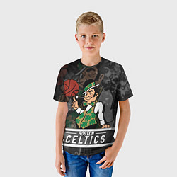 Футболка детская Boston Celtics , Бостон Селтикс, цвет: 3D-принт — фото 2