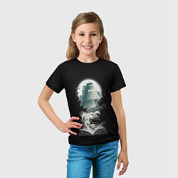 Футболка детская Книга Путешествий, цвет: 3D-принт — фото 2