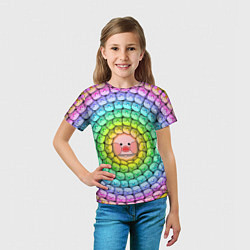 Футболка детская Psychedelic Lalafanfan, цвет: 3D-принт — фото 2