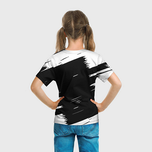 Детская футболка Mercedes-Benz Текстура / 3D-принт – фото 6