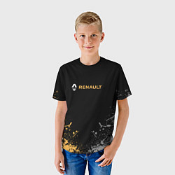 Футболка детская Renault авто бренд, цвет: 3D-принт — фото 2