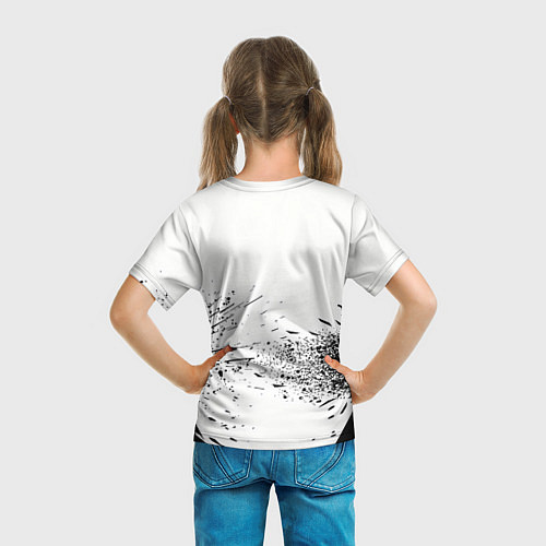 Детская футболка Mercedes-Benz - Брызги / 3D-принт – фото 6