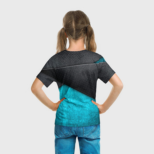 Детская футболка Peugeot: Металл в цвет / 3D-принт – фото 6