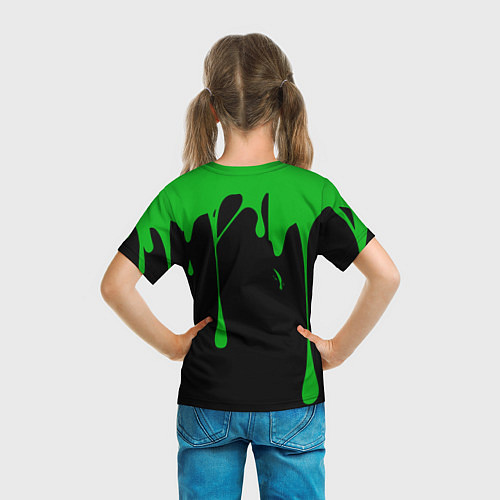 Детская футболка Skoda: Подтеки / 3D-принт – фото 6