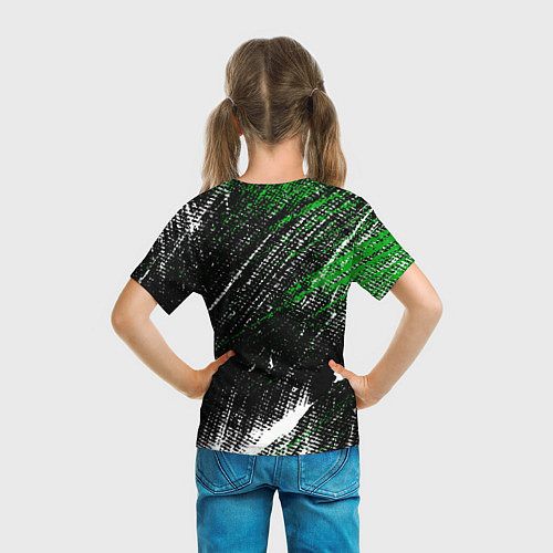 Детская футболка Skoda: Потёртости / 3D-принт – фото 6