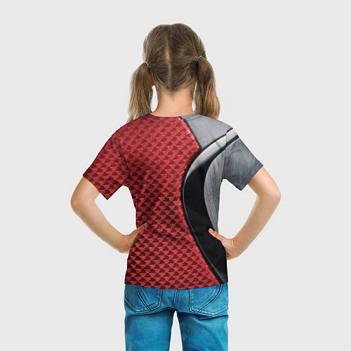 Детская футболка Peugeot texture / 3D-принт – фото 6