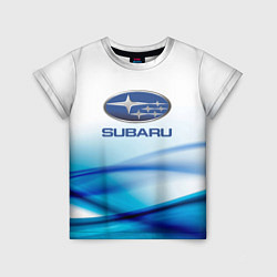 Футболка детская Subaru Спорт текстура, цвет: 3D-принт