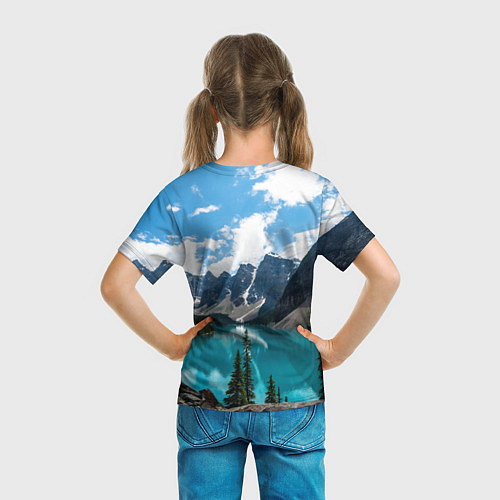 Детская футболка КанадаБанф / 3D-принт – фото 6