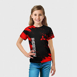 Футболка детская Mitsubishi sport auto, цвет: 3D-принт — фото 2