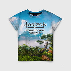 Футболка детская Horizon Forbidden West Хоризон Запретный Запад, цвет: 3D-принт