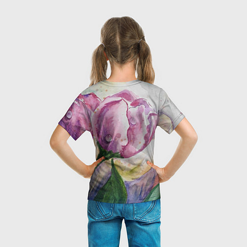 Детская футболка Весенняя нежность / 3D-принт – фото 6