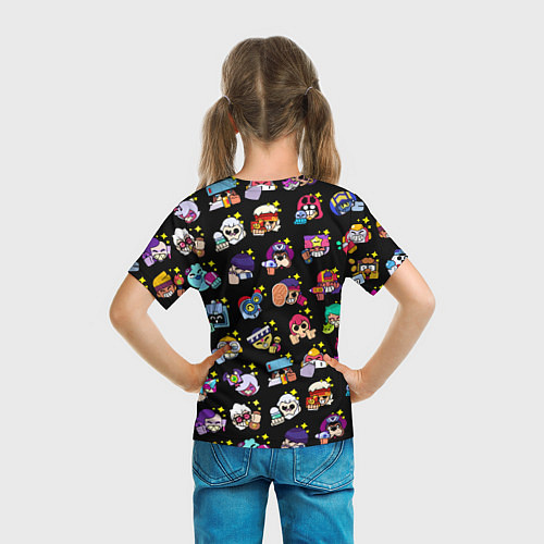 Детская футболка Особые редкие значки Бравл Все Пины черный фон Spe / 3D-принт – фото 6