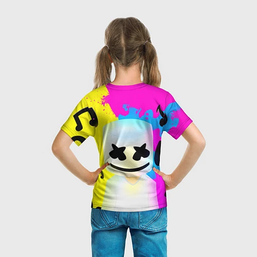Детская футболка Маршмеллоу New Топ Краски / 3D-принт – фото 6