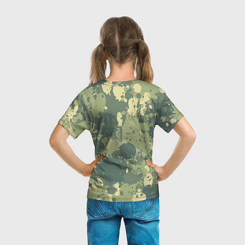 Детская футболка Камуфляж: Брызги красок / 3D-принт – фото 6