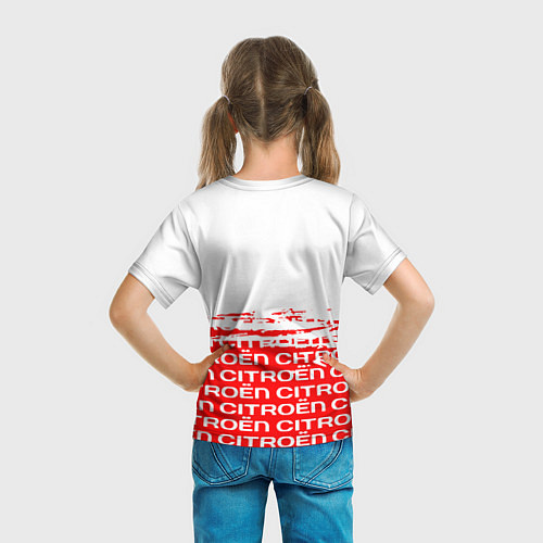 Детская футболка Citroen Паттерн / 3D-принт – фото 6