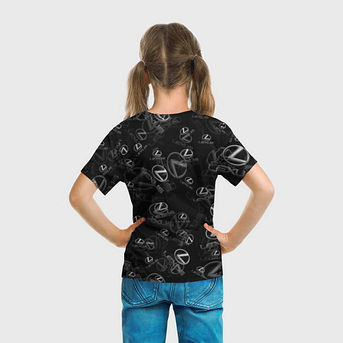 Детская футболка LEXUS SPORT PATTERN / 3D-принт – фото 6
