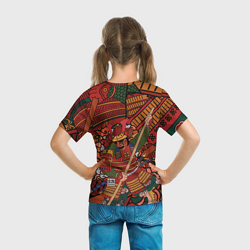 Детская футболка Warrior samurai / 3D-принт – фото 6