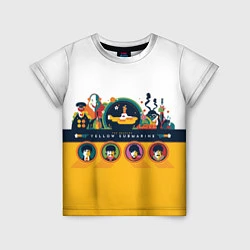 Футболка детская Yellow Submarine Мультфильм 3D, цвет: 3D-принт