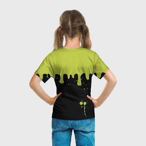 Детская футболка Smiley Смайл Брызги / 3D-принт – фото 6