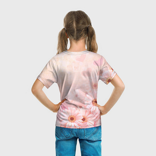 Детская футболка Самая красивая Ангелина / 3D-принт – фото 6