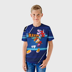Футболка детская Rayman Legends Blue, цвет: 3D-принт — фото 2