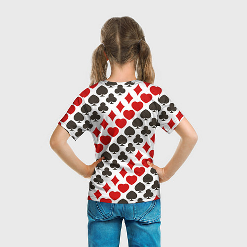 Детская футболка Карточные Масти Card Suits / 3D-принт – фото 6