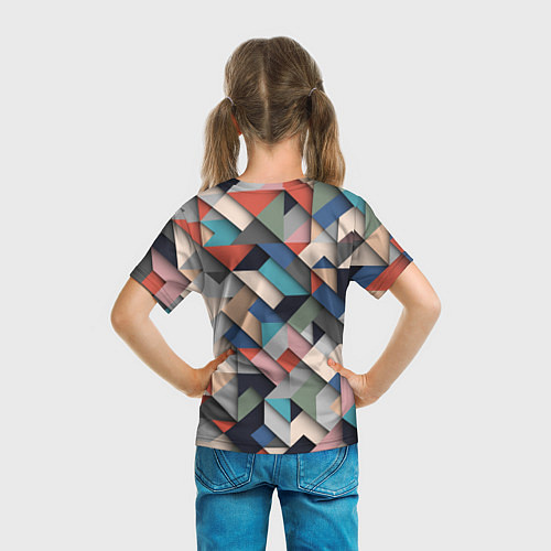 Детская футболка Herringbone 3D Вышивка Ёлочка / 3D-принт – фото 6