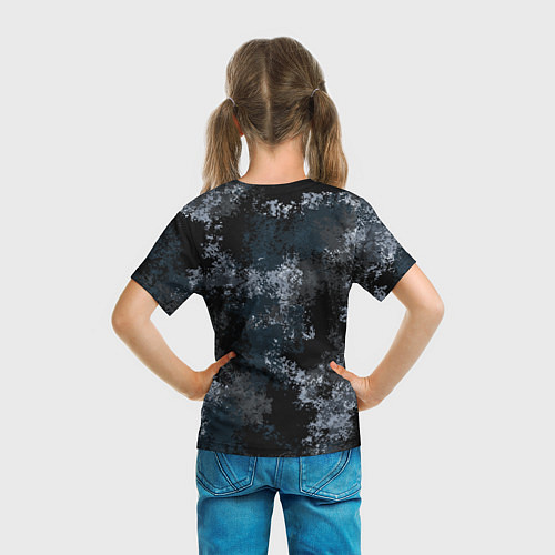 Детская футболка Камуфляж ночной Ниндзя / 3D-принт – фото 6