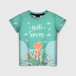 Футболка детская Hello spring, цвет: 3D-принт