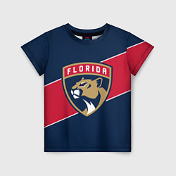 Футболка детская Florida Panthers , Флорида Пантерз, цвет: 3D-принт