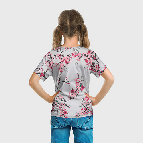 Детская футболка Цветущие ветви / 3D-принт – фото 6