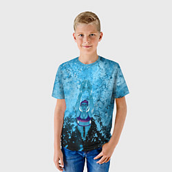 Футболка детская Спортивное плавание Голубая вода, цвет: 3D-принт — фото 2
