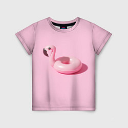 Футболка детская Flamingos Розовый фламинго, цвет: 3D-принт
