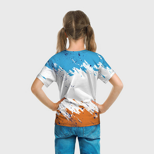 Детская футболка След от покрышки VOLVO / 3D-принт – фото 6