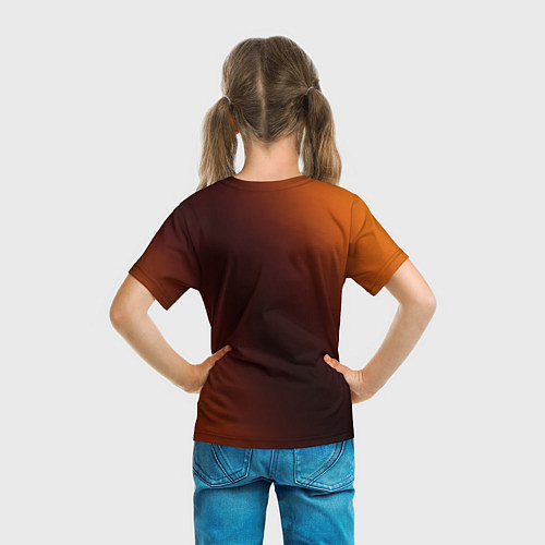 Детская футболка ЛИСИЧКА Абстракция / 3D-принт – фото 6