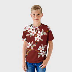 Футболка детская Векторная весна, цвет: 3D-принт — фото 2