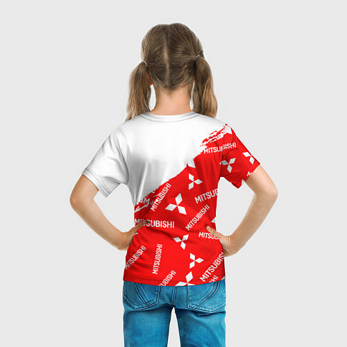 Детская футболка Mitsubishi Паттерн / 3D-принт – фото 6