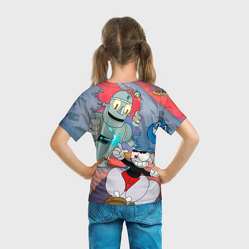 Детская футболка Борьба с боссами Cuphead / 3D-принт – фото 6